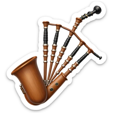 Scottish bagpipes sticker