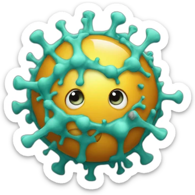 Corona virus sticker
