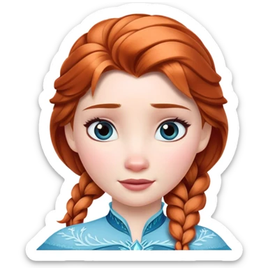 Anna dans la reine des neige sticker
