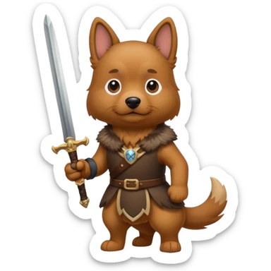 собака з мечем sticker
