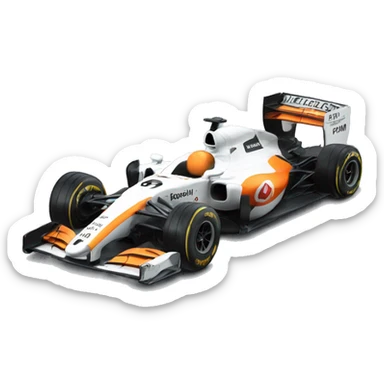 A F1 McLaren car  sticker