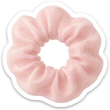 pink scrunchie, soft and dreamy sticker