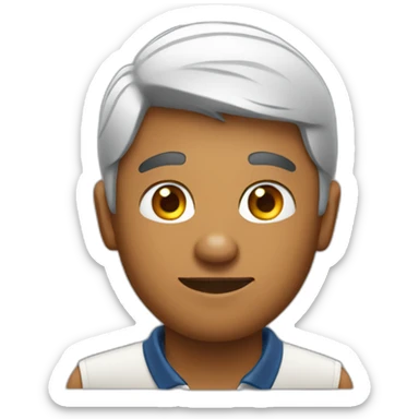 indian guy in a polo sticker