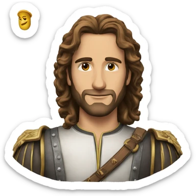 Baudoin 4 roi de Jérusalem comme dans le film  sticker