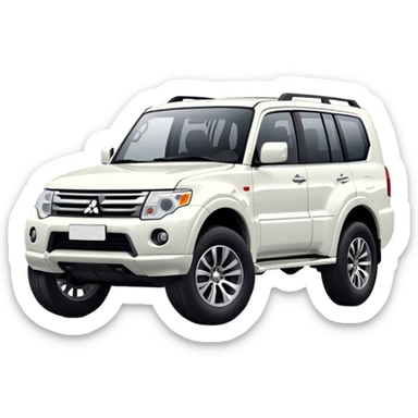 Mitsubishi Pajero - Mitsubishi (Model Year: 2021) (Iconic colour: White) sticker