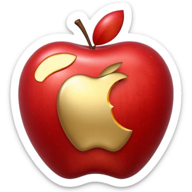 android eating apple sticker