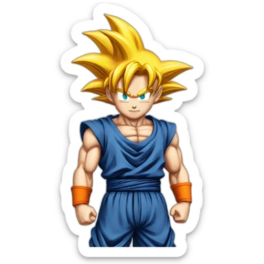 Goku ss bleu sticker