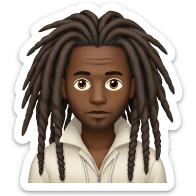 Darkskin Guy with Freeforms wearing margiela sticker