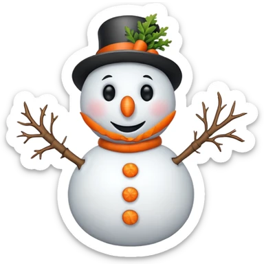 another snowman  sticker