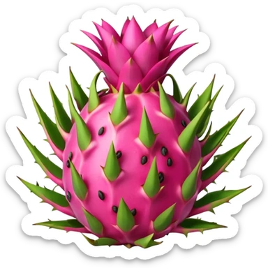 Cute dragon fruit sticker