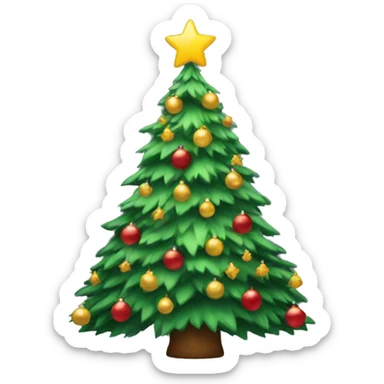 Christmas tree sticker