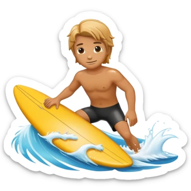 surfer in barrel sticker