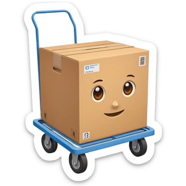 Box Carrier + dolly sticker