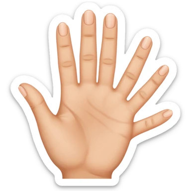 Three finger up and the two other donw sticker