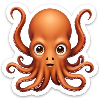 My face as an octopus sticker
