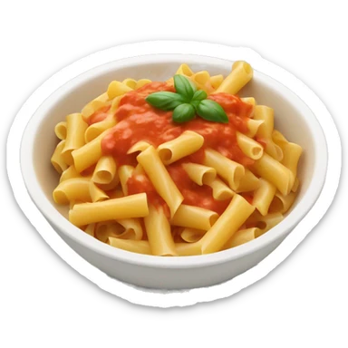 Bowl of pasta with sauce sticker