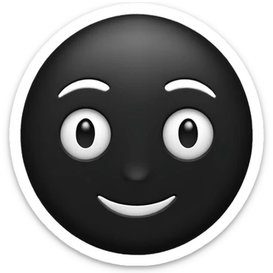 Hazme el emoji del mundo pero en blanco y negro sticker