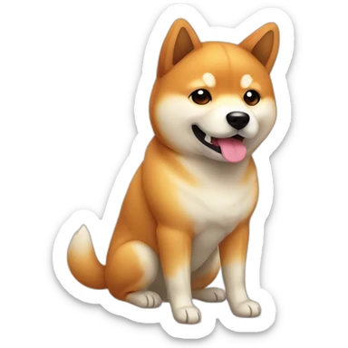 Shiba inu kawaii sticker
