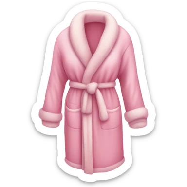pink dressing gown sticker