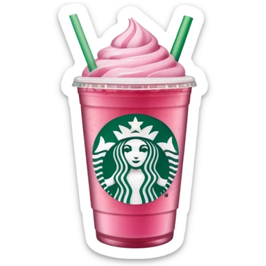 pink drink from star bucks that has the logo sticker