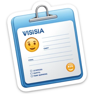 visa de turista sticker