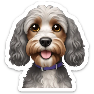 Straight hair cavoodle sticker