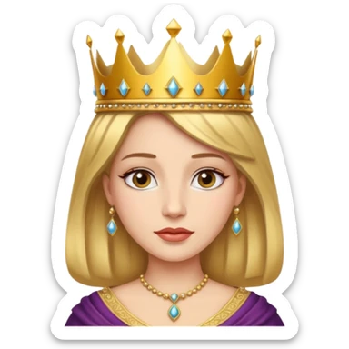 beautiful queen sticker