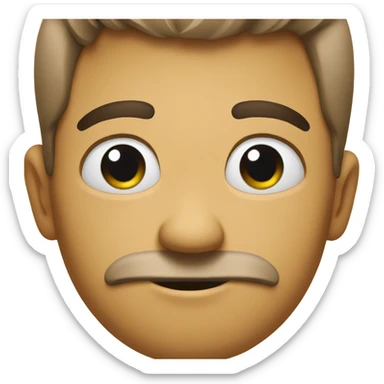 Emoji looking to the side and raising one eyebrow  sticker