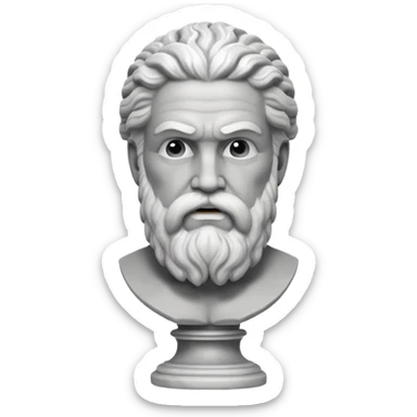 Bust of Zeus sticker