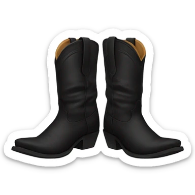 Black cowboy Boots  sticker