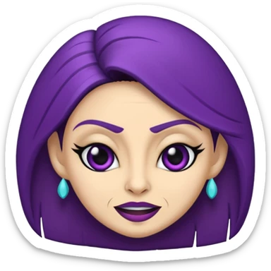 crea un emoji de Yzma de las locuras del emperador sticker