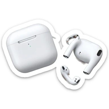 Apple AirPods Pro with two cow  sticker