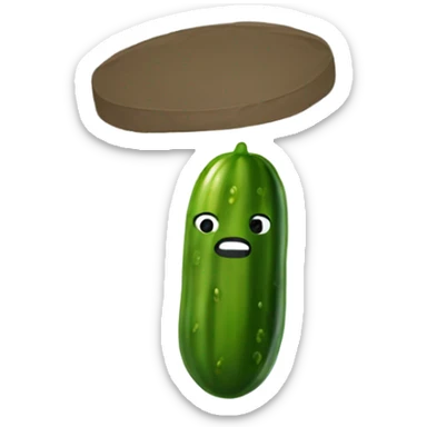 Pickle wearing sombraro sticker