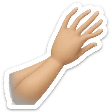 La mano de una mujer de piel oscura agarra la mano de su esposo hombre , mano de piel clara .  sticker