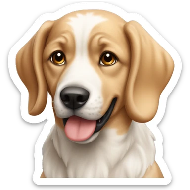 génère moi un chien qui grandit 8 fois ( donc 8 chiens cote a cote )  sticker