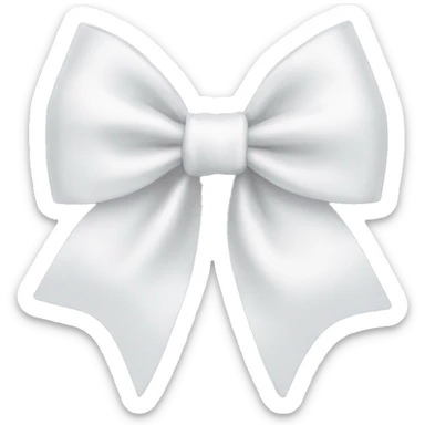 white bow sticker