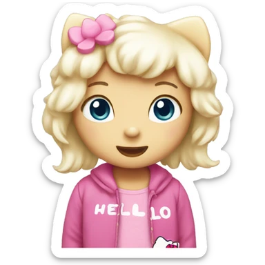 Cute hello Kitty sticker