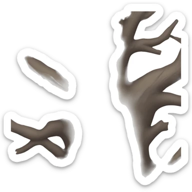 bare dead tree sticker