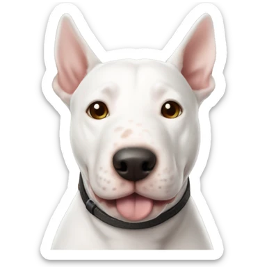:Could you do one light brindled minanture bull terrier? I would appreciate it so much and it would be very nice to use an emoji of my dog Color is Brown and white sticker