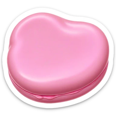 Cinematic Realistic Opaque Pink Slime, smooth and buttery with a pastel pink hue, ultra-glossy with a soft sheen, subtle folds and ridges forming as it moves, reflecting gentle highlights, glowing with a delicate, creamy texture, evoking a sense of playful satisfaction. sticker