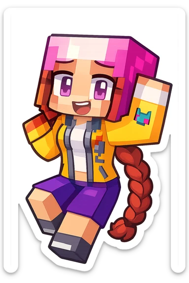 Extract every character from the picture. character including the clothes and accessories they are wearing, and place on a transparent background. Keep the original style and appearance exactly the same. and separately give me the each character picture. There is 3 character in this image. so you have to create 3 imaehgs

 sticker