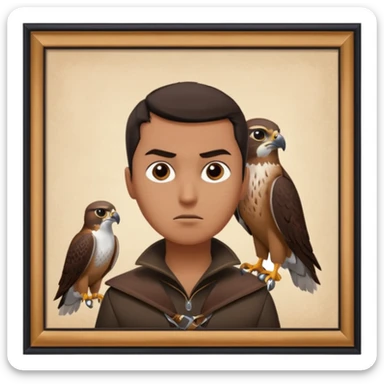 the falcon cannot hear the falconer sticker