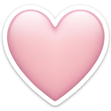 Light pink heart sticker