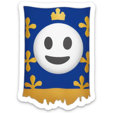 France of kingdom flag sticker