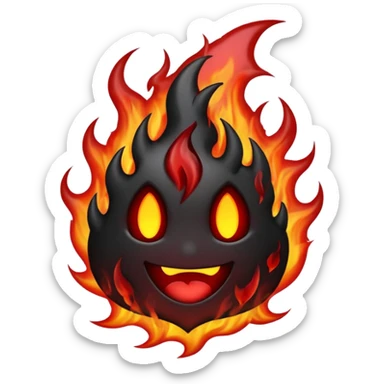 Can you make different gothic fire emojis  sticker
