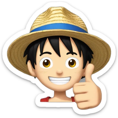 LUFFY thumbs up sticker