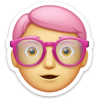  a barbie pink glasses sticker