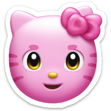 Hello kitty pink sticker