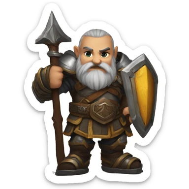 dwarf paladin wow  sticker