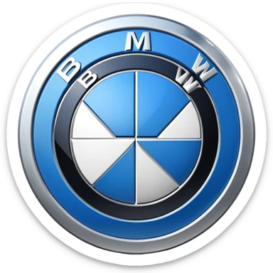 BMW emoji logo sticker